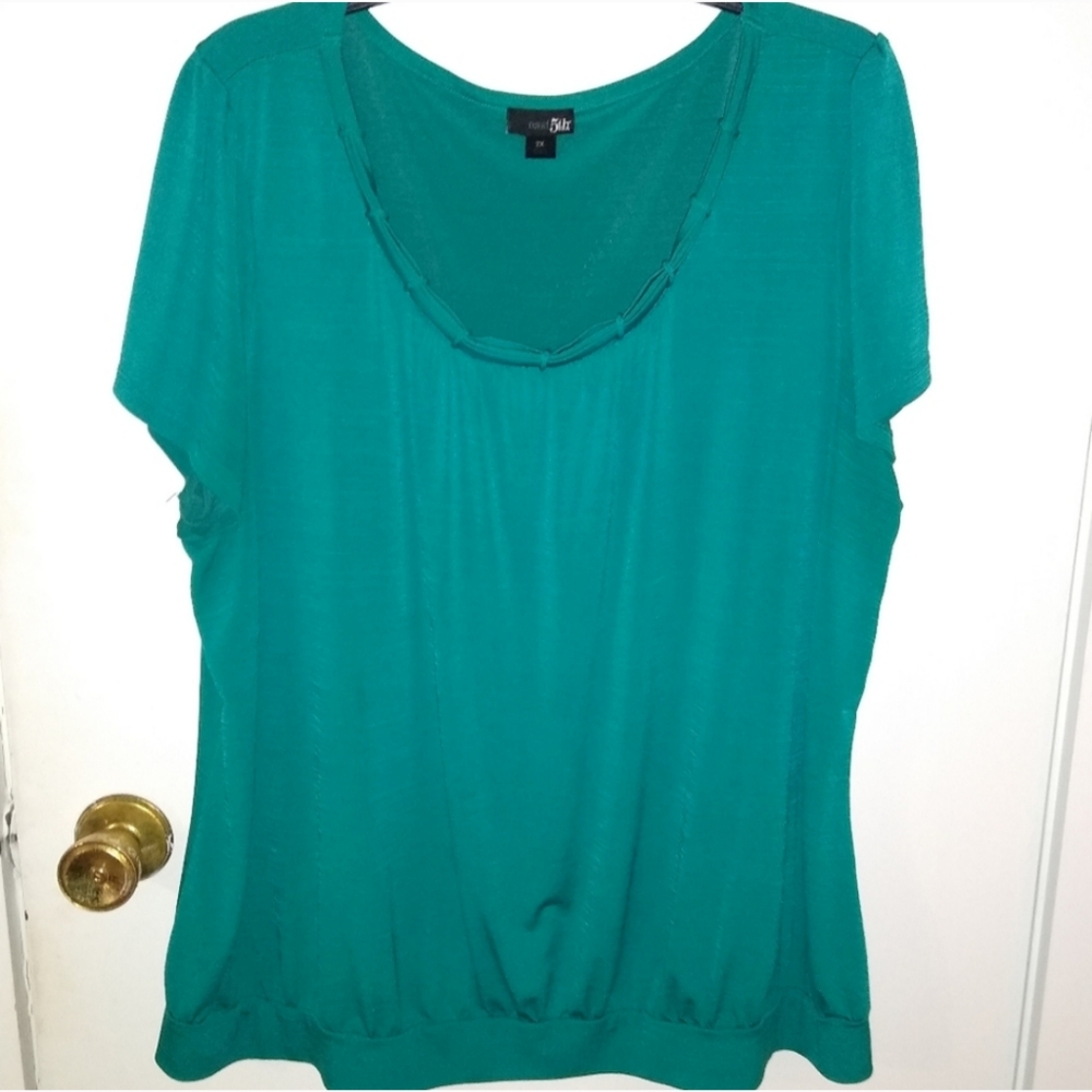 Teal Short Sleeve Top